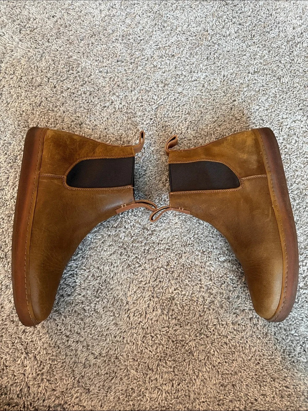 LUCA Terra Slip On Chelsea Leather Sneaker Boot in Ravine (Brown)/Gum